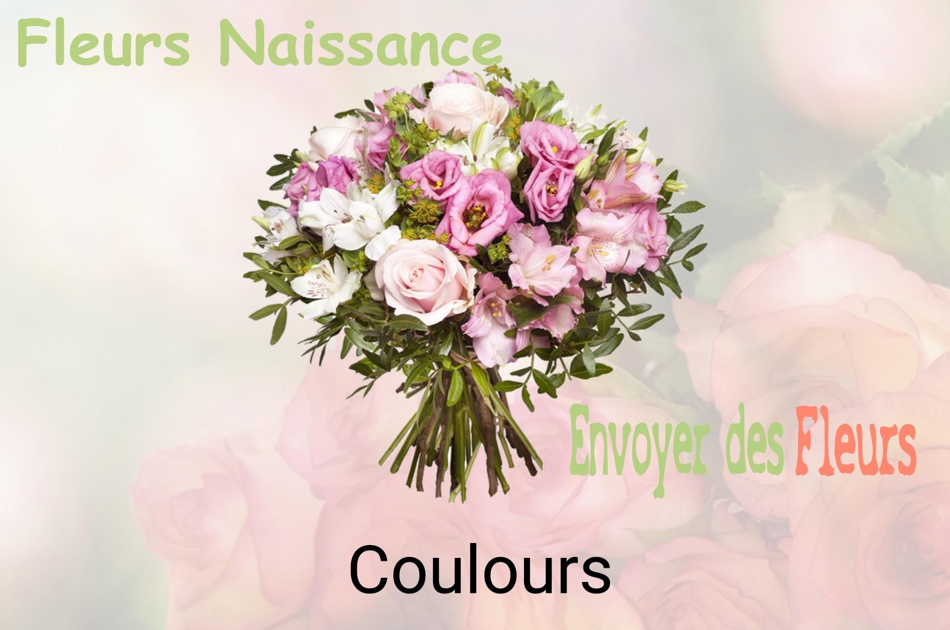 Bouquet de fleurs de naissance livré à Coulours